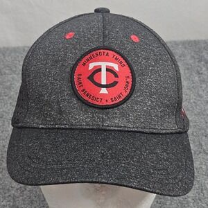 Minnesota Twins Hat CSB SJU Saint Johns Benedict Charcoal Gray Snapback Cap